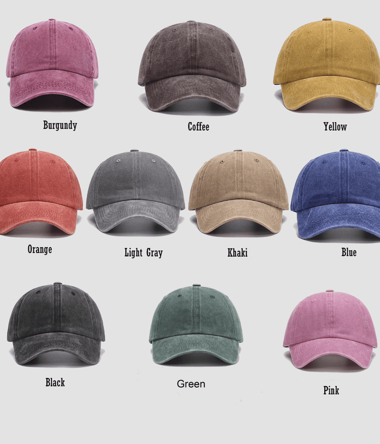 Custom Embroidered Baseball Hat – Personalized Text or Logo, Perfect Gift for Any Occasion